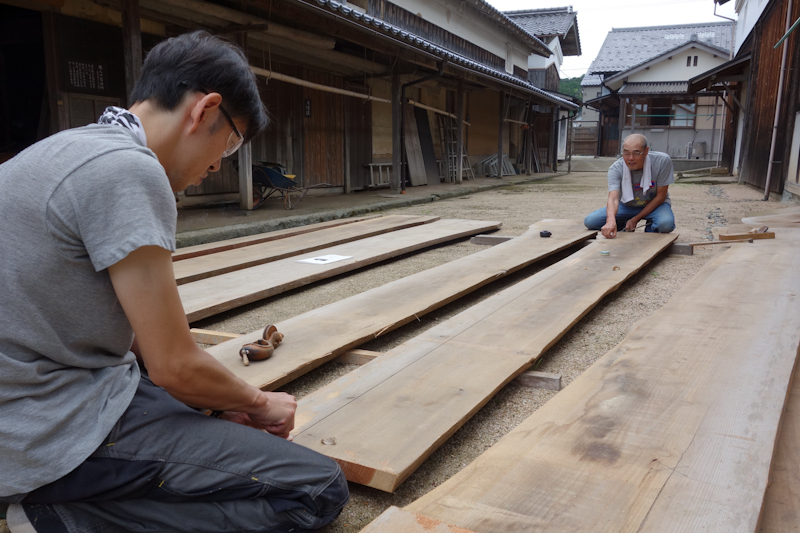 久美浜の船大工、吉岡光義氏の知見を得たことは制作の大きな助けとなった。