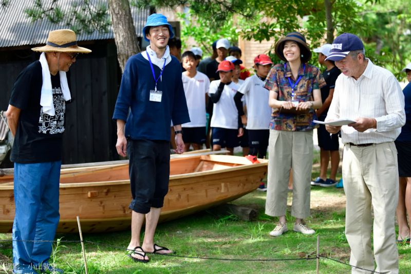 2018年８月19日に進水式と体験乗船会を開催協力NPO「わくわくする久美浜をつくる会」