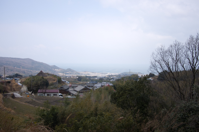 GOSSA WALIKING MUSEUMがある山からは遠く播磨灘を望むことができる。